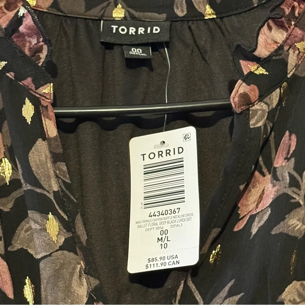 Torrid Floral Black Dress - Picture 13 of 15